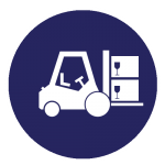 Warehousing Blue Icon